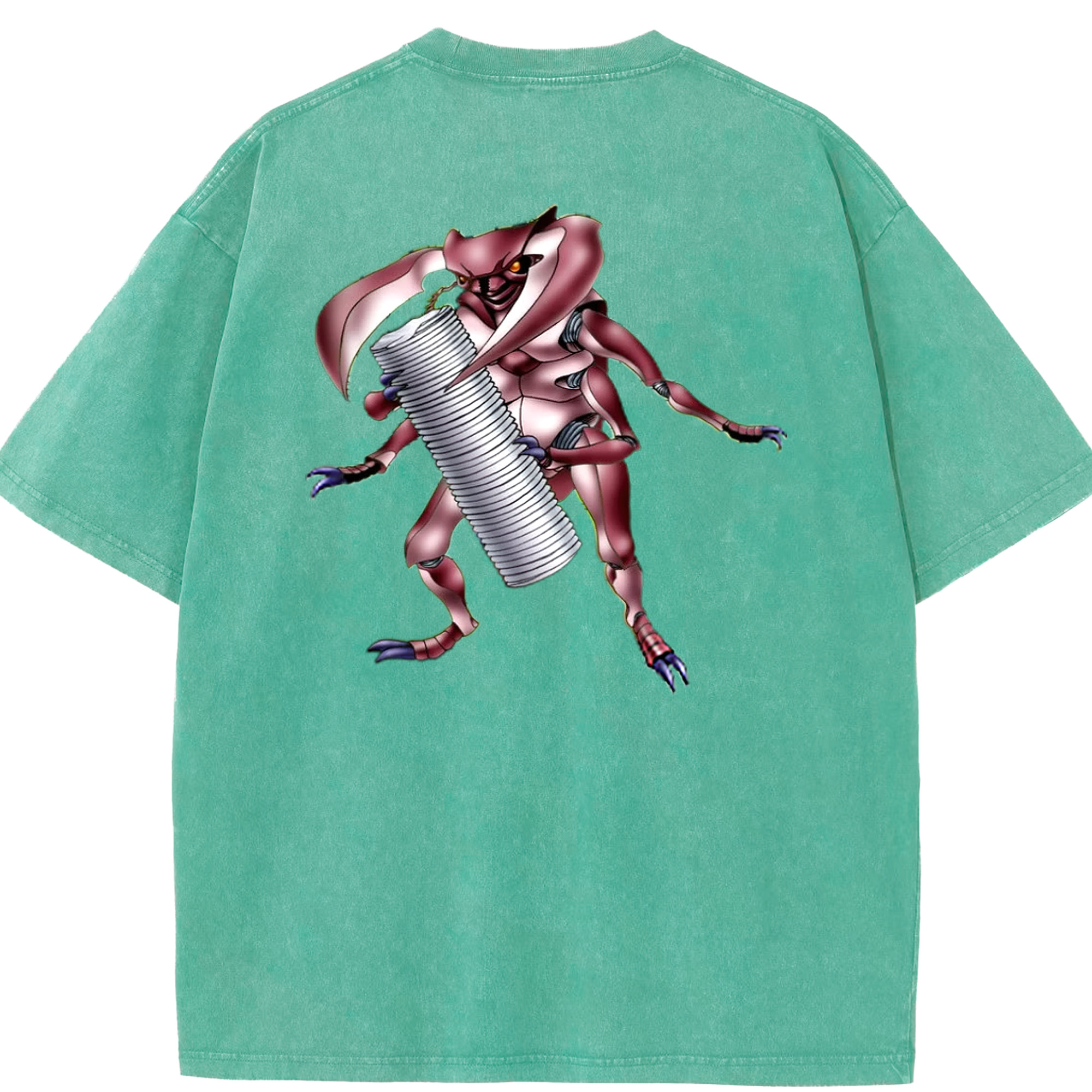 （画像用） 遊☆戯☆王 Yu-Gi-Oh! 綿100% ヴィンテージ風 半袖Tシャツ（背面プリント）